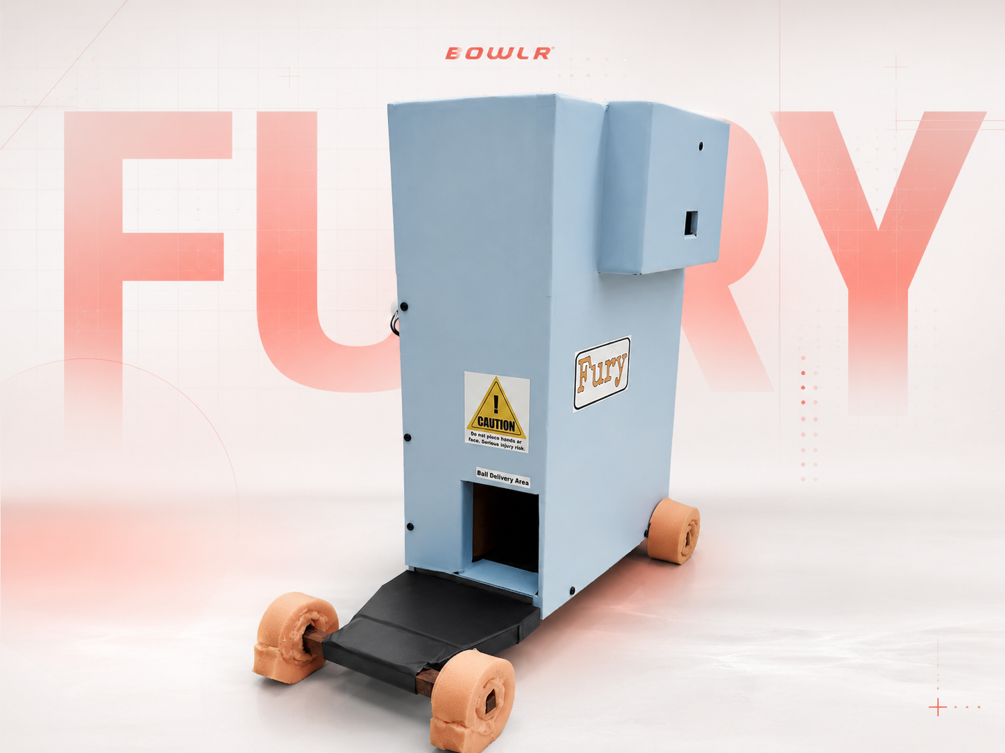 Fury BowlR cricket bowling machine